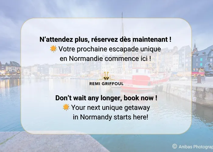 Apartment Le Vannier Private Garage Balcony 2 Guests Honfleur